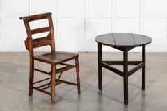 18thC English Oak Cricket Table - 4257069
