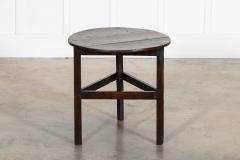 18thC English Oak Cricket Table - 4257070