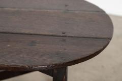 18thC English Oak Cricket Table - 4257073