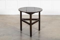 18thC English Oak Cricket Table - 4257074