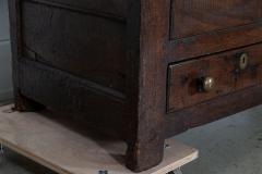 18thC English Oak Livery Cupboard - 3784377