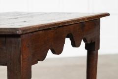 18thC English Oak Side Table - 4371611