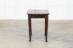 18thC English Oak Side Table - 4371618