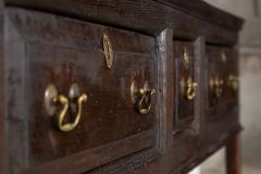 18thC English Oak Vernacular Dresser Base - 4427175