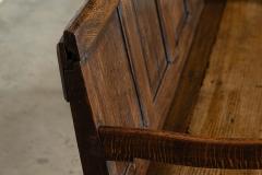 18thC English Oak Vernacular Settle - 3686481