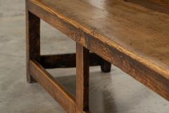 18thC English Oak Vernacular Settle - 3686482