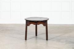 18thC English Vernacular Oak Cricket Table - 3949745