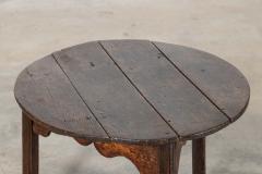 18thC English Vernacular Oak Cricket Table - 3949748