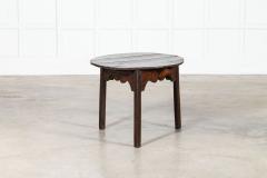 18thC English Vernacular Oak Cricket Table - 3949749