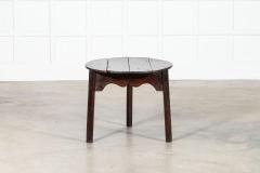 18thC English Vernacular Oak Cricket Table - 3949750