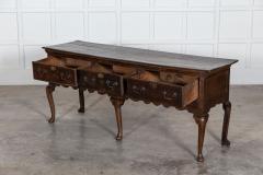 18thC English Vernacular Oak Dresser Base - 2918377