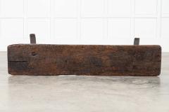 18thC English Vernacular Oak Pig Bench - 3949587