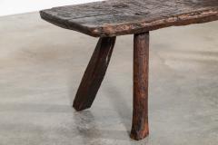 18thC English Vernacular Oak Pig Bench - 3949591