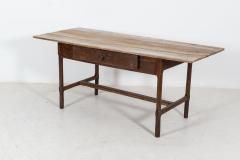 18thC French Elm Oak Provincial Farmhouse Table - 2120785