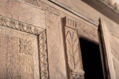 18thC French Provincial Carved Oak Buffet De Corps - 2191293