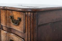 18thC French Provincial Serpentine Walnut Commode - 2423900