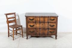 18thC French Provincial Serpentine Walnut Commode - 2423907