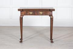 18thC George II Irish Mahogany Card Table - 2793342