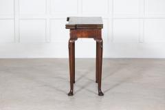 18thC George II Irish Mahogany Card Table - 2793347