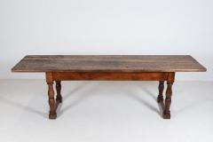 18thC Large French Walnut Drapers Table - 2047845