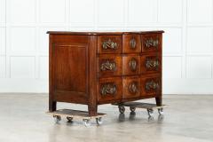 18thC Provincial Louis XV Fruitwood Serpentine Commode - 3553434