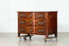 18thC Provincial Louis XV Fruitwood Serpentine Commode - 3553437