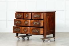 18thC Provincial Louis XV Fruitwood Serpentine Commode - 3553438