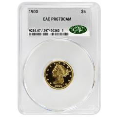 1900 5 Liberty Head CACG PR67DCAM - 4639317