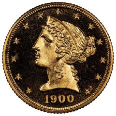 1900 5 Liberty Head CACG PR67DCAM - 4639327