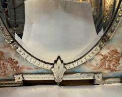 1900 Venetian Napoleon III Mirror Four Seasons painting Under Glass H 144 cm - 4590072