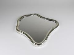 1900s Antique Viennese Scalloped Silver Wall Mirror Austria ca 1900 - 4571368