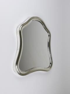 1900s Antique Viennese Scalloped Silver Wall Mirror Austria ca 1900 - 4571371