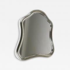 1900s Antique Viennese Scalloped Silver Wall Mirror Austria ca 1900 - 4575125