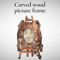1900s Carved wood picture frame - 4777568