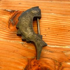 1900s Decorative Antique Brass Fish Lock Korea - 3182085