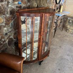 1900s European Art Deco Vitrine Display Cabinet Exotic Wood - 3569580