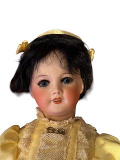 1900s FRENCH BISQUE MOTHER DOLL ROCKING BABY IN BASSINET MUSICAL AUTOMATON - 4626651