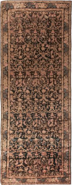 1900s Karabagh Botanic Brown and Pink Handmade Wool Carpet - 2450169