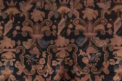 1900s Karabagh Botanic Brown and Pink Handmade Wool Carpet - 2450176