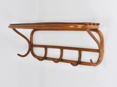 1900s Thonet Vienna Art Nouveau Secessionist Bentwood Wall Coat Rack Austria - 4641848