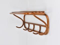 1900s Thonet Vienna Art Nouveau Secessionist Bentwood Wall Coat Rack Austria - 4641880