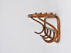 1900s Thonet Vienna Art Nouveau Secessionist Bentwood Wall Coat Rack Austria - 4641882