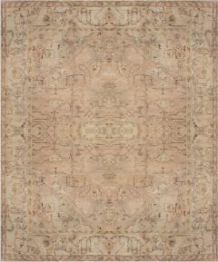 1900s Turkish Oushak Light Rose Handmade Wool Rug - 2450540