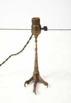 1900s bronze eagle claws table lamp - 3714578