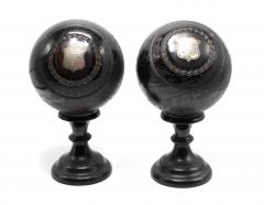 1902 Pair of Presentation Lawn Bowls with Sterling Silver Plaques - 3672918