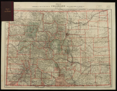 1904 Nells Topographical Map of the State of Colorado  - 4154434