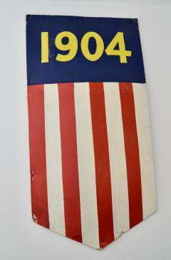 1904 Teddy Roosevelt President Inaugural Shield Rare - 1355080