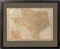 1912 Texas Map by Rand McNally Co  - 4159679