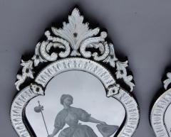 1920 1940 Pair of Mirrors with Elegant Women - 2534181