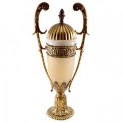 1920s 23 Onyx Urn with Bronze Mounts Italy - 144004